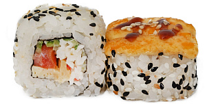 Морской с копченым лососем