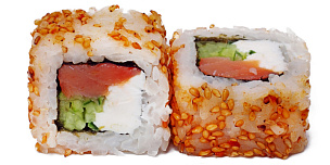 Половинка филадельфия в кунжуте кимчи 