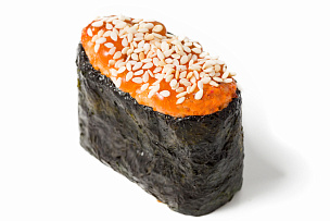 Запеченные суши с копченым лососем